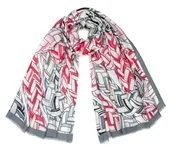 Apaszki i szaliki damskie - Szalik Damski Wiosenny Kolorowy Cienki Miękki Casualowy Elegancki Pareo - miniaturka - grafika 1