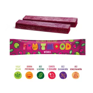 Batonik Owocowy - Wiśnia Fruit Mood, 20g - Batoniki - miniaturka - grafika 1