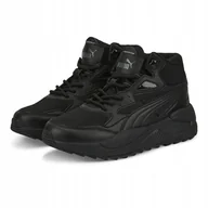 Buty sportowe damskie - Buty damskie zimowe Puma X-Ray Speed Mid Wtr ocieplane czarne 37.5 - miniaturka - grafika 1