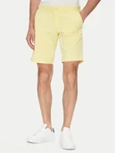 Spodenki męskie - Tommy Hilfiger Szorty materiałowe Brooklyn MW0MW23563 Żółty Regular Fit - miniaturka - grafika 1