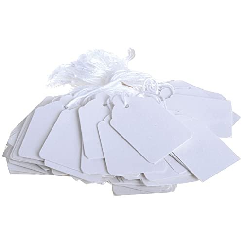 Q-Connect KF01619 bilet na nawlekanie 41 x 25 mm (opakowanie 1000 szt.) - biały
