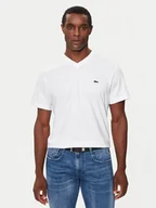 Koszulki męskie - Lacoste T-Shirt TH5077 Biały Regular Fit - miniaturka - grafika 1