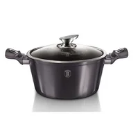Garnki - Garnek Berlinger Haus Carbon Metallic Pro Line, czarny, z pokrywką, 30 cm, BH/6924 - miniaturka - grafika 1
