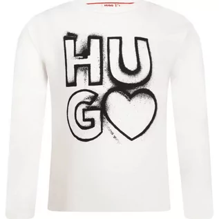 Bluzy dla dziewczynek - HUGO KIDS Bluzka | Regular Fit - grafika 1