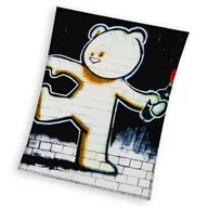 Koce - Koc polarowy, 150x200 cm, Banksy Graffiti - miniaturka - grafika 1
