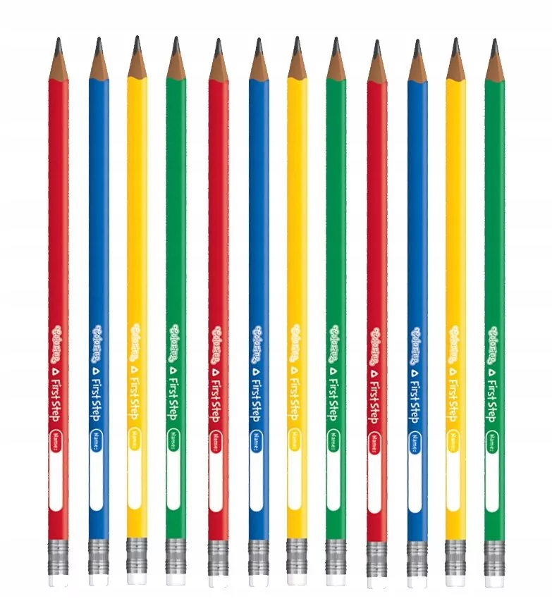 12x ołówek trójkątny do nauki pisania Colorino - Ceny i opinie na Skapiec.pl