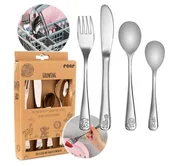 Sztućce dla dzieci - REER SZTUĆCE DLA DZIECI STAL NIERDZEWNA RE-22238 - miniaturka - grafika 1