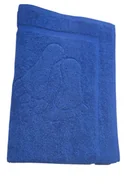 Dywaniki łazienkowe - Ręcznik/dywanik łazienkowy stopki 50/70 niebieski - miniaturka - grafika 1