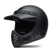 Kaski motocyklowe - Kask Integralny BELL Moto-3 Classic CzarnyM - miniaturka - grafika 1