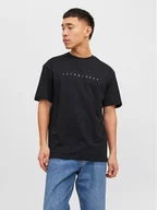 Koszulki męskie - Jack&Jones T-Shirt Star 12234746 Czarny Relaxed Fit - miniaturka - grafika 1