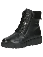 Kozaki damskie - Caprice Damskie ciepłe buty 9-26153-43, modne kozaki, Black Nappa, 39 EU, Czarna papka, 39 EU - miniaturka - grafika 1