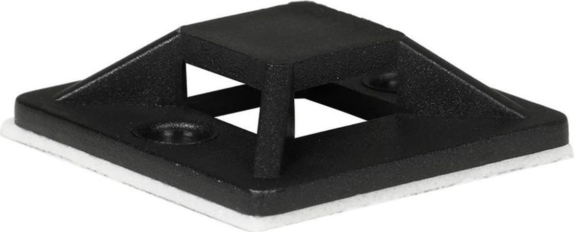 ProXtend Self Adhesive Cable Clips 25mm x 25mm Black 50pcs in a bag