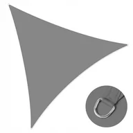 Markizy - Żagiel przeciwsłoneczny ogrodowy trójkątny 5x5x5m SZARY - miniaturka - grafika 1