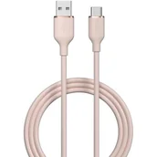 Kable USB - Kabel USB - USB Typ-C DEVIA Jelly 2.4A 1.2 m Różowy - miniaturka - grafika 1