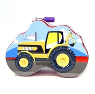 Skarbonki - SKARBONKA METALOWA na kłódkę TRAKTOR różne kolory - miniaturka - grafika 1