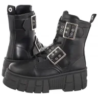 Botki damskie - Bikery Remi Black (AL167-a) Altercore - miniaturka - grafika 1