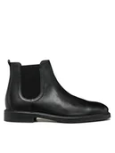 Botki męskie - Geox Sztyblety U Tiberio U46G5A 000JD C9999 Czarny - miniaturka - grafika 1