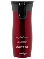 Kubki termiczne - Kubek termiczny  z grawerem Contigo West Loop 2.0 470 ml - Czerwony - miniaturka - grafika 1