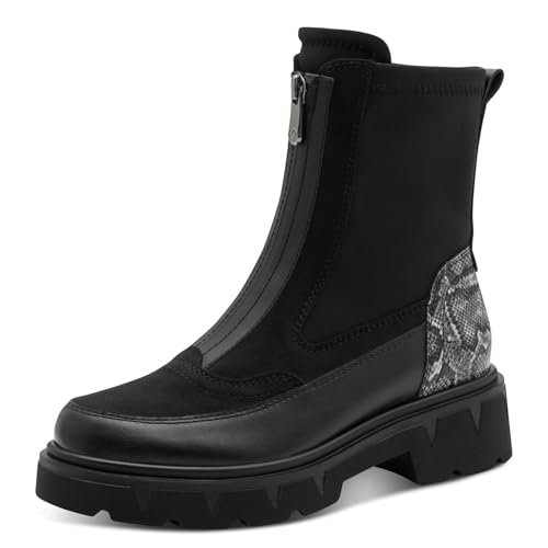 Marco Tozzi Damskie 2-25471-45 modne kozaki, Black Comb, 41 EU, czarny Comb, 41 EU