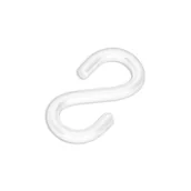 Haki, szakle i karabinki - Hak otwarty S 4.5x100 mm biały Suki - miniaturka - grafika 1