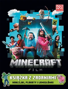 Minecraft. Film. Książka z zadaniami. Naklejki, plakaty i łamigłówki - Książki edukacyjne - miniaturka - grafika 1