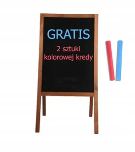 Potykacz stojak reklamowy brąz m 90x50 dwustronny kredowy tablica - Tablice i flipcharty - miniaturka - grafika 1