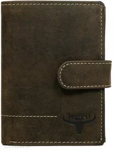 WILD BUFFALO skórzany porfel męski N4L -H-1 brąz N4L -H-1 - Portfele - miniaturka - grafika 1