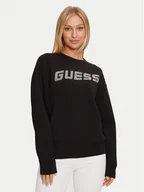 Bluzy damskie - Guess Bluza V4BQ15 K7UW2 Czarny Regular Fit - miniaturka - grafika 1