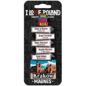 Magnesy - PAN DRAGON Magnes I love Poland Kraków ILP-MAG-C-KRA-05 - miniaturka - grafika 1