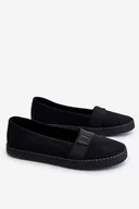 Moda i Uroda OUTLET - Damskie Wsuwane Tenisówki Big Star LL274200 Czarne-37 - miniaturka - grafika 1