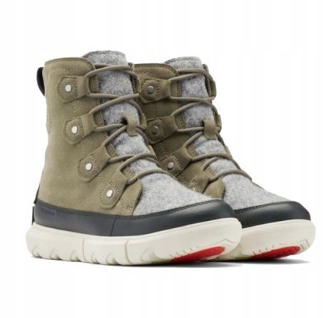 SOREL ŚNIEGOWCE DAMSKIE KHAKI SKÓRA 40 6GA