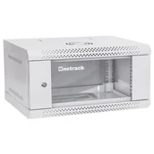 Szafy rack - Szafa wisząca rack 19" 4u, 400mm, netrack eco-line, szara, drzwi przeszklone 019-040-540-011E - miniaturka - grafika 1