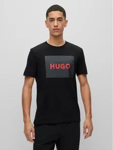 Hugo T-Shirt Dulive222 50467952 Czarny Regular Fit - Koszulki męskie - miniaturka - grafika 1