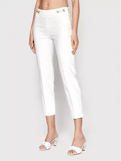 Spodnie damskie - Morgan Spodnie materiałowe 221-PETIME.F Biały Slim Fit - grafika 1