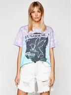Koszulki i topy damskie - One Teaspoon T-Shirt Fun House Boyfriend Tee 23903 Niebieski Boyfriend Fit - miniaturka - grafika 1