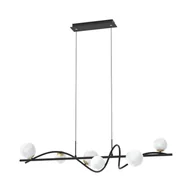 Lampy sufitowe - Szeroka lampa wisząca nad stół w jadalni MD3145-6-EBGN z serii NISYRO  - miniaturka - grafika 1