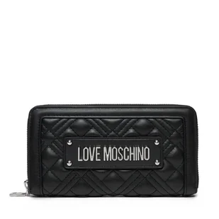 Duży Portfel Damski LOVE MOSCHINO JC5600PP1MLA000B Czarny - Portfele - miniaturka - grafika 1