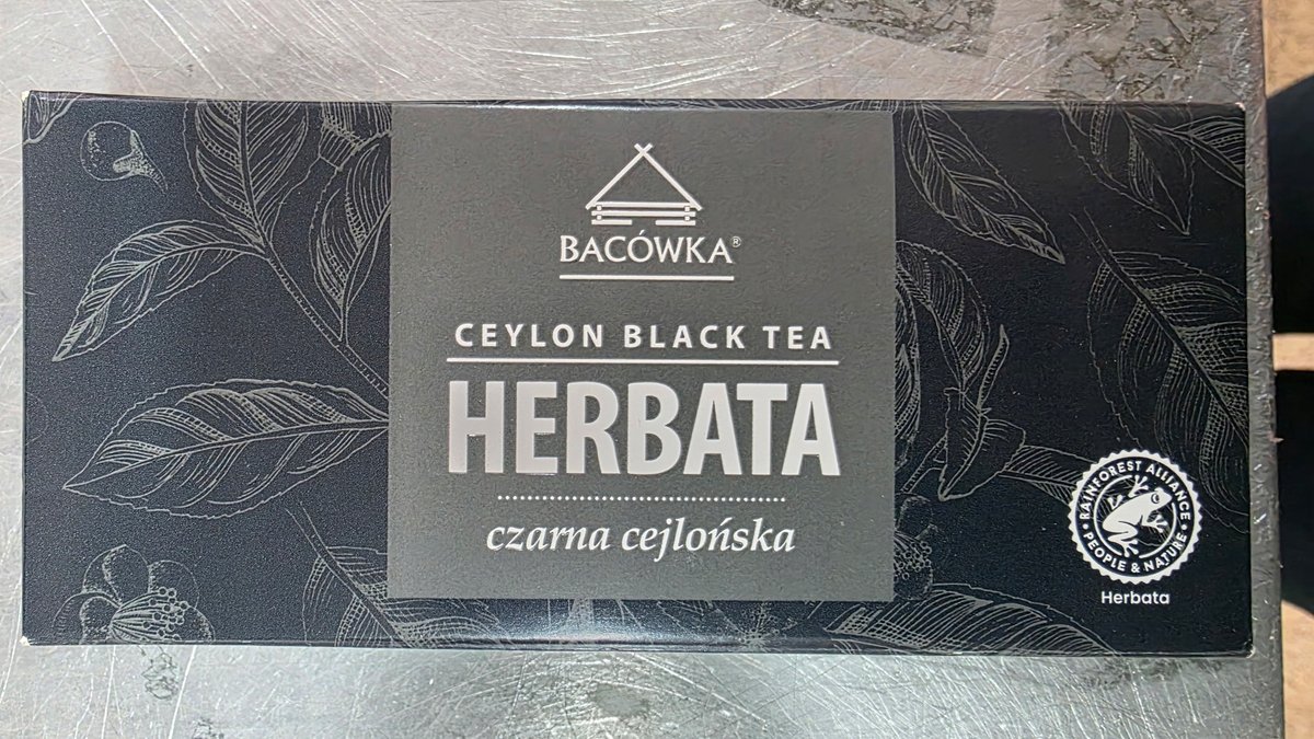 Herbata czarna CEYLON torebka 20x2g Bacówka