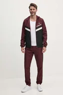 Dresy męskie - Lacoste dres męski kolor bordowy WH4241 - miniaturka - grafika 1