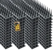 Zwalczanie i odstraszanie szkodników - Plastikowe kolce ochronne na ptaki Arcas, antracyt, 48 szt. - miniaturka - grafika 1