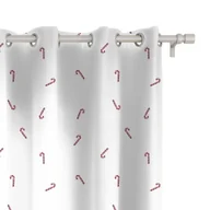 Zasłony - Zasłona WINTER wzór BN77 | Mini laski świąteczne 150 x 280 cm tkanina zaciemniająca - miniaturka - grafika 1