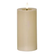 Świece - Świeca LED woskowa FLAMME FLOW beżowa 17,5cm 1500h - miniaturka - grafika 1