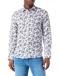 Koszule męskie - bugatti Męska koszula 9150-38545, beżowo-30, regularna, beżowy-30, S - grafika 1
