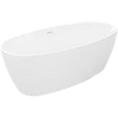 Wanny - Mexen Lira wanna wolnostojąca wzór 170 x 80 cm, biała, przelew biały - 52831708000-20 - miniaturka - grafika 1