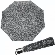 Parasole - Mini Fiber Black&amp;White - damski parasol składany - miniaturka - grafika 1