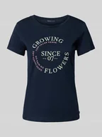 Koszulki i topy damskie - T-shirt o kroju regular fit z czystej bawełny - miniaturka - grafika 1