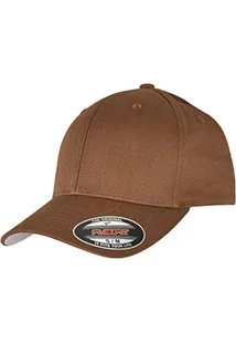 Flexfit Kapelusz baseballowy z zakrzywionym daszkiem, czapka Wooly, czapka Unisex, solidne szwy, kapelusz w stylu hip-hop, dostępny w różnych rozmiarach, Brązowy (Coyote/Brown), XXL - Czapki damskie - miniaturka - grafika 1
