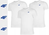 Koszulki męskie - Koszulka Męska 4f Zestaw 3 Szt. Tz04 T-shirt Podkoszulek Na Co Dzień M - miniaturka - grafika 1