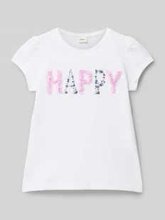 T-shirt o kroju regular fit z czystej bawełny - Koszulki dla dziewczynek - miniaturka - grafika 1