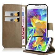 Etui i futerały do telefonów - Luxury cador Abo Book Style etui do Samsung Galaxy S5 (G900 °F) Case Cover pokrowiec ochronny etui z funkcją stojaka i kieszeń na kartę DE-106865 - miniaturka - grafika 1